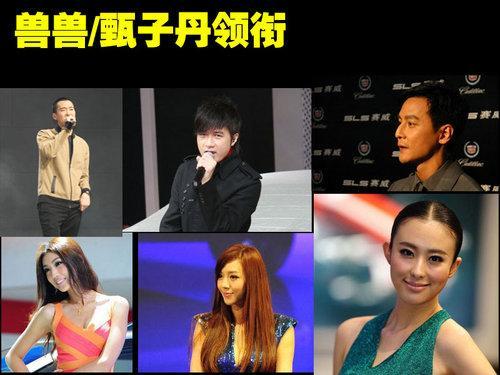 甄子丹/兽兽领衔 8大娱乐名人亮相广州车展