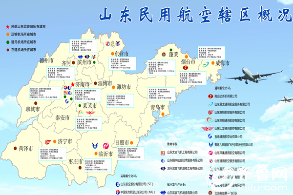 山东民用航空辖区概况